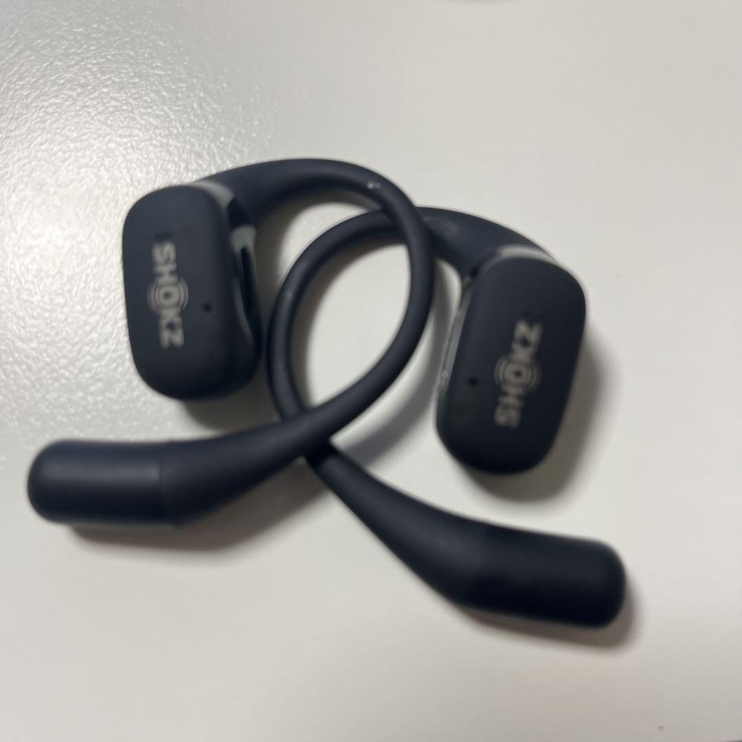 SHOKZ OPENFIT ワイヤレスイヤホン ブラック