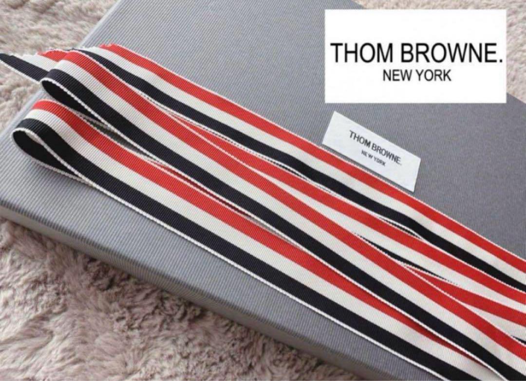 新品未使用　THOM BROWNE ストライプリボン　トムブラウン