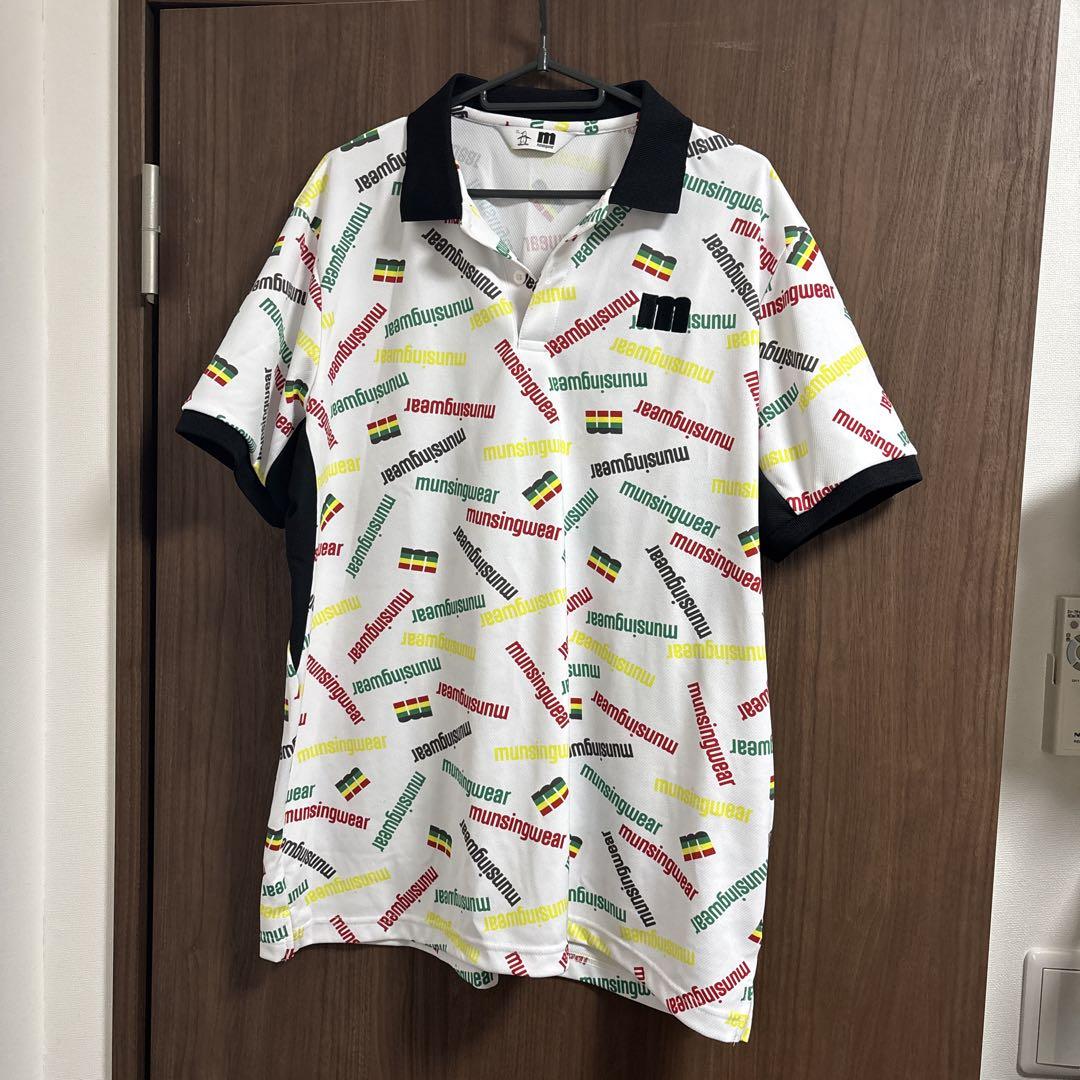 musungwear 3L 半袖　ポロシャツ　ラスタカラー　マンシングウェア