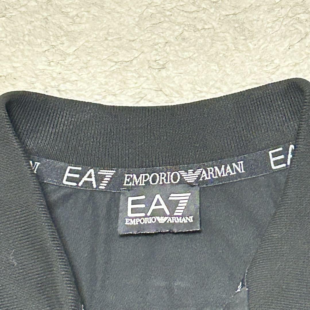 エンポリオ アルマーニ 長袖 ポロシャツ 立体エンブレム バックプリント ロゴ EA7 EMPORIO ARMANI エンポリオアルマーニ ポロシャツ/TENNIS