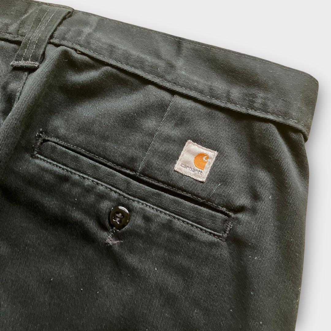 00s carhartt W31 ダブルニー ブラックバギーワークパンツ Y2K