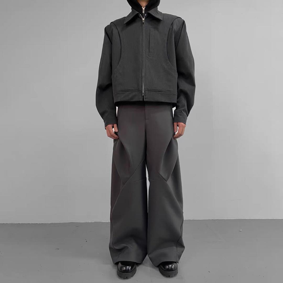 BAOVICTO 23SS 変形ワイドパンツ グレー サイズ1 BAOVICTO 23SS 変形ワイドパンツ グレー サイズ1