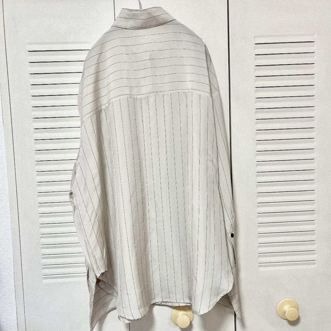 TODAYFUL Stripe Silky Shirts アイボリー