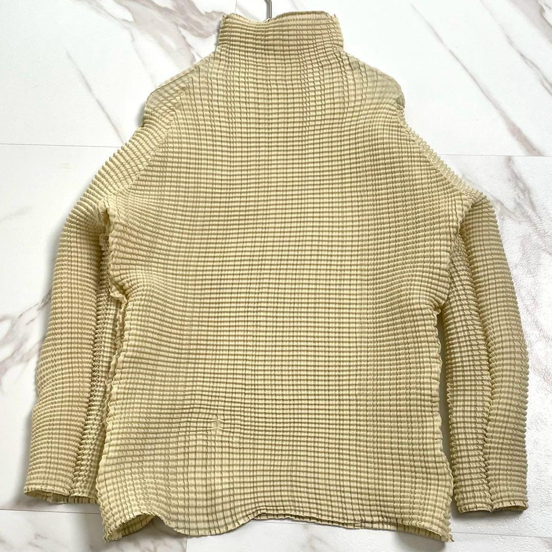 極美品 23SS⭐️ISSEY MIYAKE ハイネックカットソー プリーツ