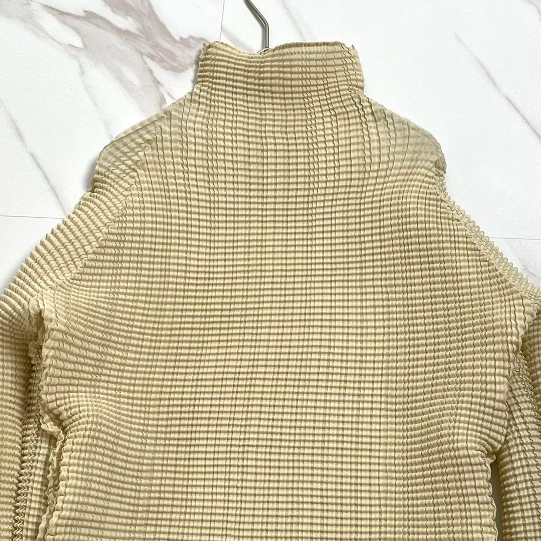 極美品 23SS⭐️ISSEY MIYAKE ハイネックカットソー プリーツ