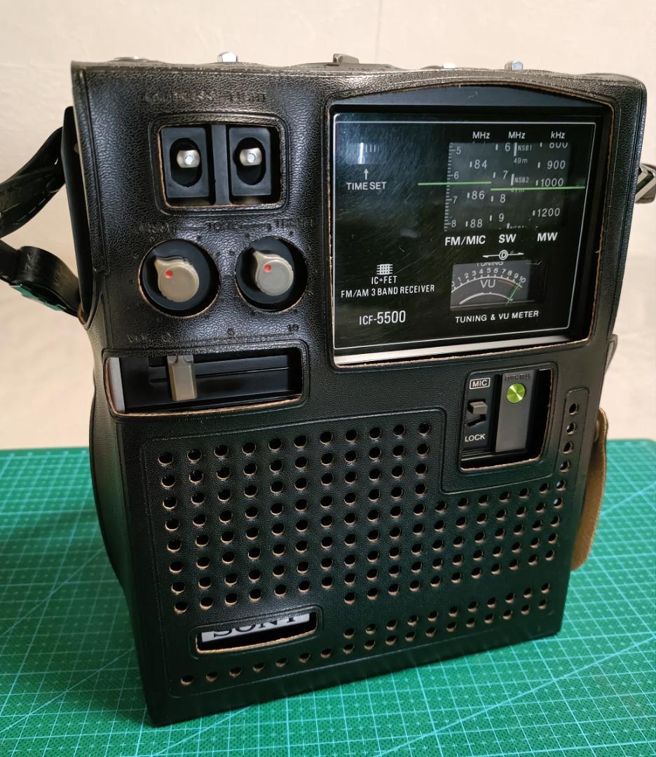SONY スカイセンサー　ICF5500 ラジオ　昭和　レトロ SONY ソニー ICF-5500 BCLラジオ スカイセンサー 昭和レトロ