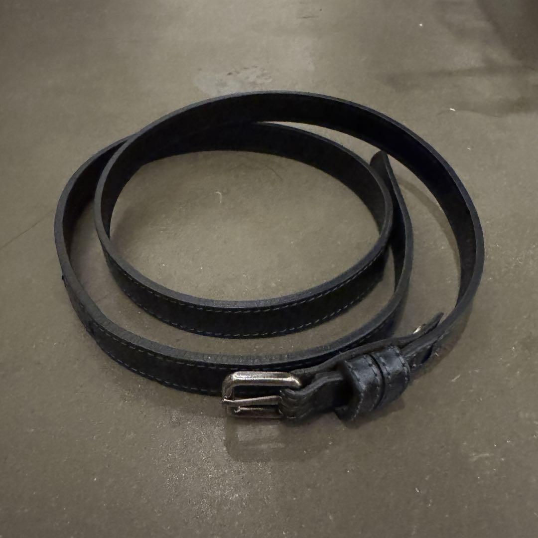 DRIES VAN NOTEN　ドリスヴァンノッテン　レザーベルト　ブルー DRIES VAN NOTEN ドリスヴァンノッテン レザーベルト ブルー