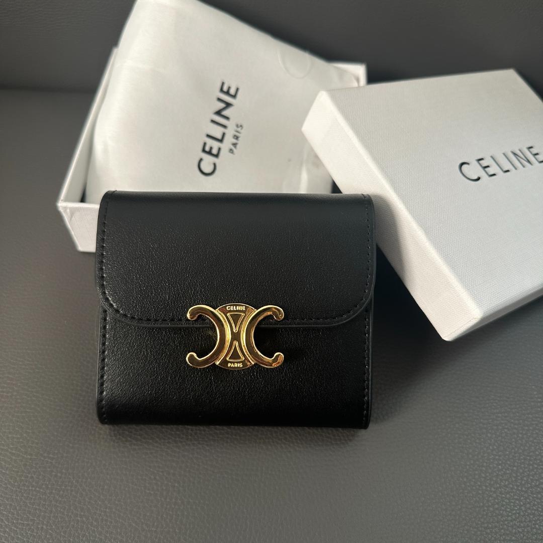 【最終値下げ】CELINE ブラック 三つ折り財布