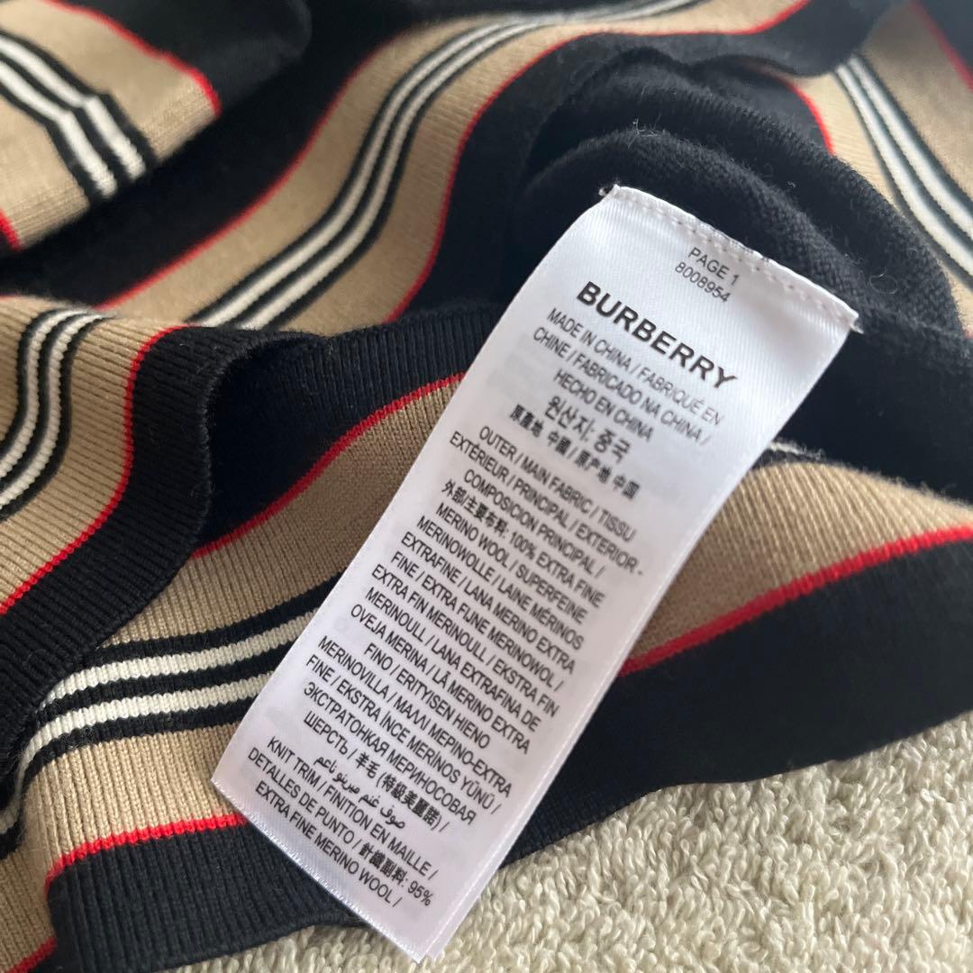 【国内定価8万程度】BURBERRY LONDON旧ロゴウールニットセーターS