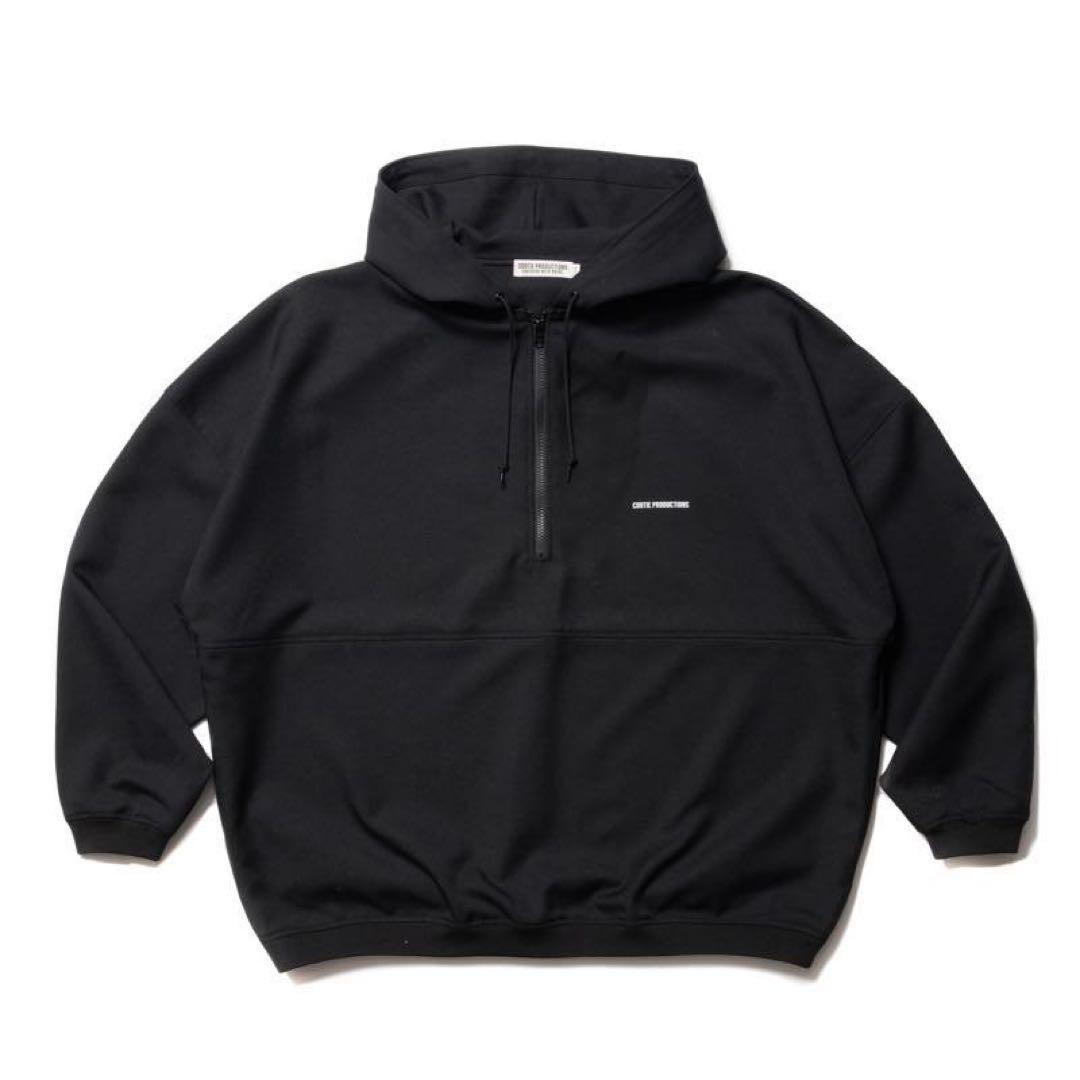 トップス COOTIE  Polyester Twill Half Zip Hoodie