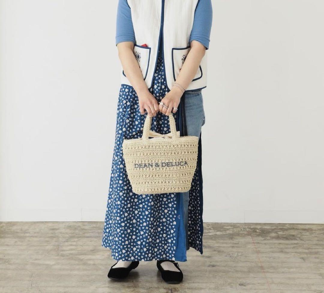 【限定品】DEAN & DELUCA BEAMS クロッシェバスケットバッグ　S