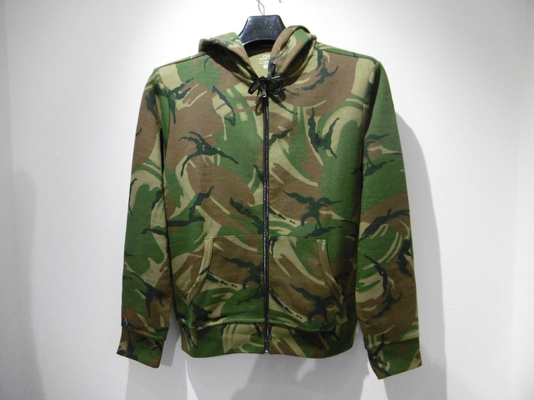 新品 ポロ ラルフローレン カモ ダブルニット フーディ M