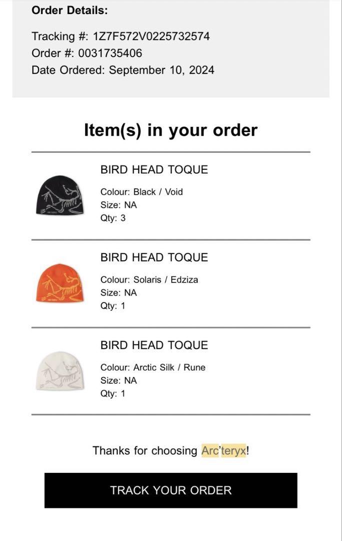 帽子 Arc' terx Bird Head Toque NEUTRAL [728]