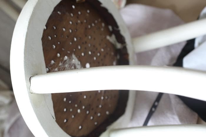 揺らぎあり！ アンティーク ベントウッド チャイルドチェア 椅子 ペイント