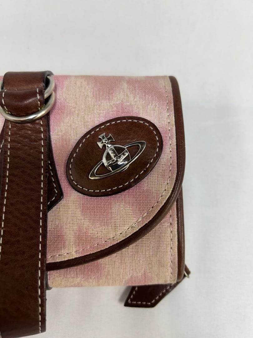 【中古】Vivienne Westwood 二つ折り財布 レオパード柄