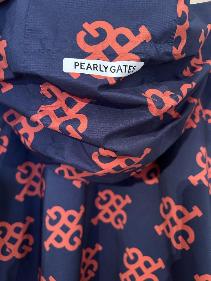 PEARLY GATES フード付きジャケット ネイビー/オレンジ PEARLY GATES パーリーゲイツ キャップ オレンジ×ネイビー 立体