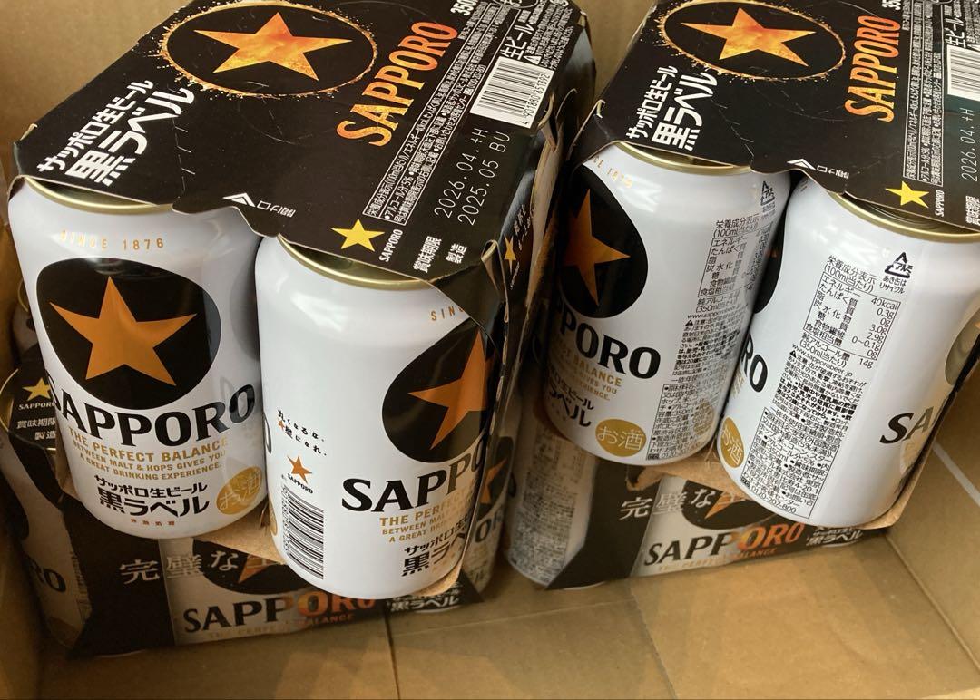 サッポロ生ビール 黒ラベル 350ml 24缶 500ml 24缶 セット 缶