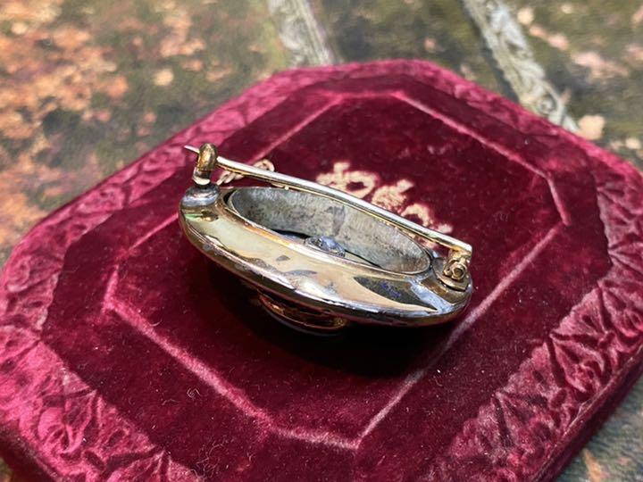 爆安プライス 品格ある英国製 ヴィクトリアン期 瑪瑙モーニング ...