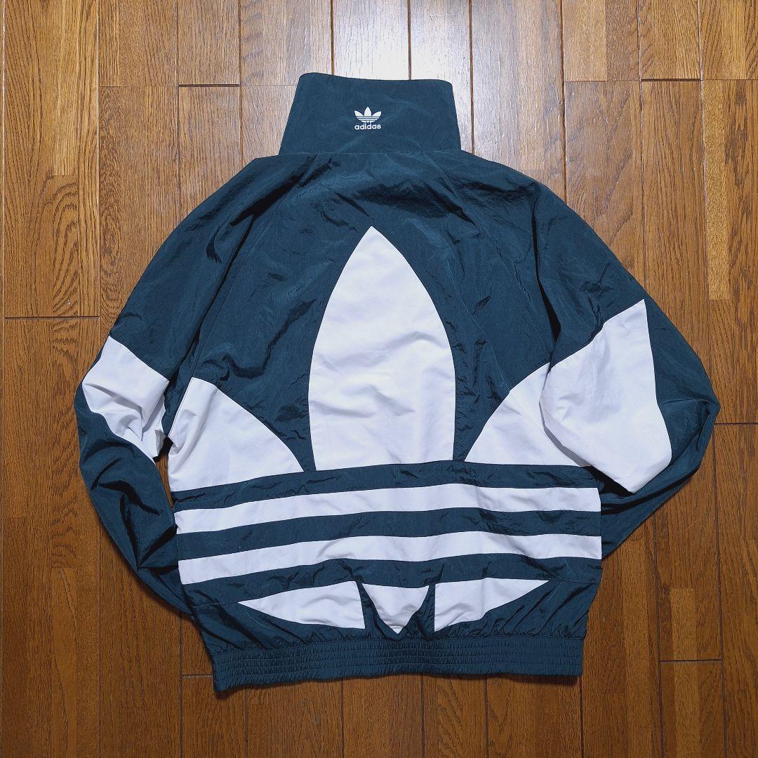 adidas ナイロンジャケット Lサイズ ダークグリーン