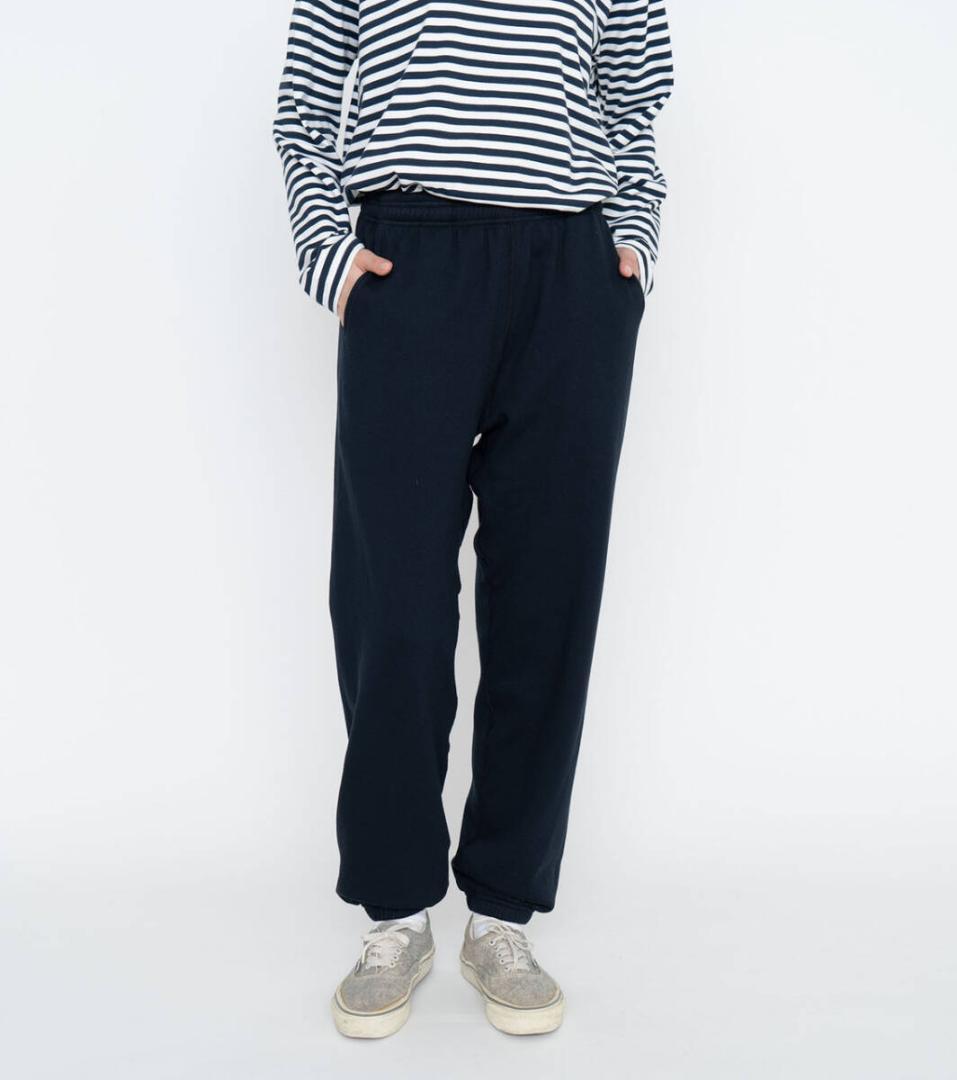 新品 W36 ナナミカ 日本製 空紡糸 裏毛 スウェットパンツ ブラック