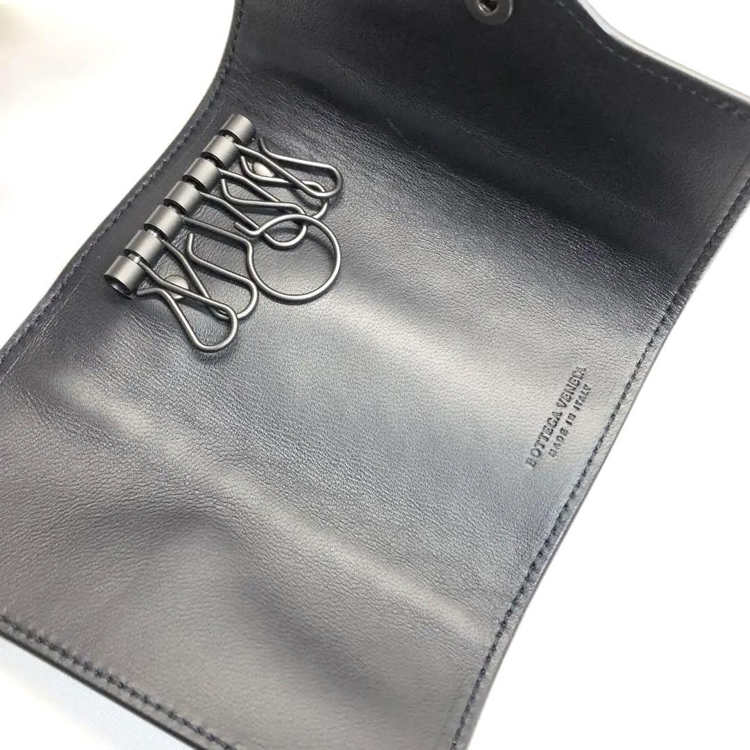 未使用✨極美品　BOTTEGA VENETA キーケース 6連　ブラック