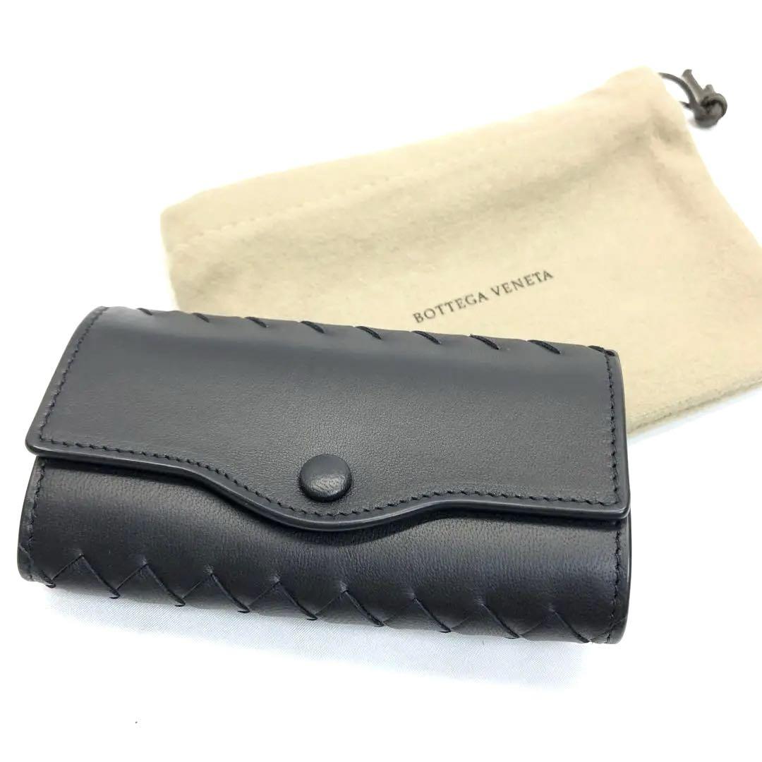 未使用✨極美品　BOTTEGA VENETA キーケース 6連　ブラック