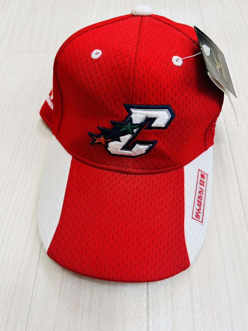 ミズノ⭐️NPB⭐️タグ付き⭐️キャップ⭐️フリー⭐️レッド