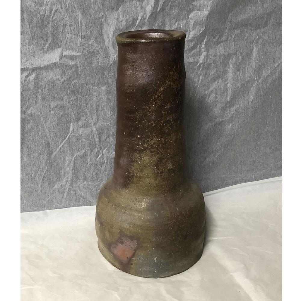 e375 花入 砧花入 共箱 Lx08h-m32157784351 小山末廣 備前焼 砧 セール安い