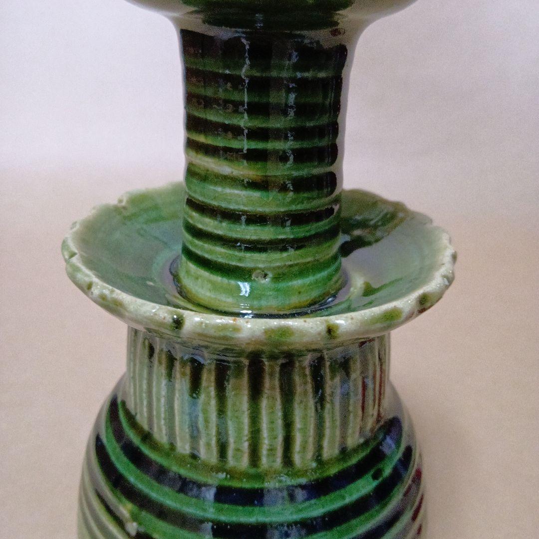 織部燭台目立った傷や汚れなし