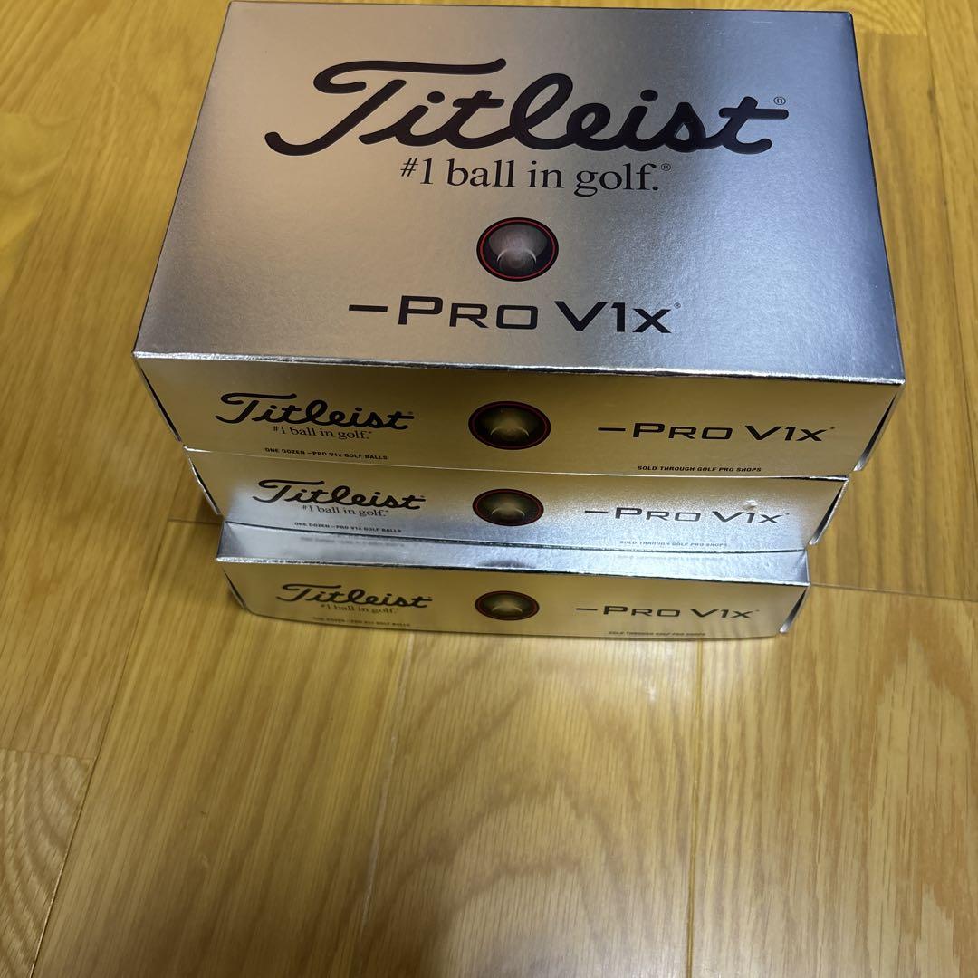 Titleist ーPro V1x ゴルフボール 3箱