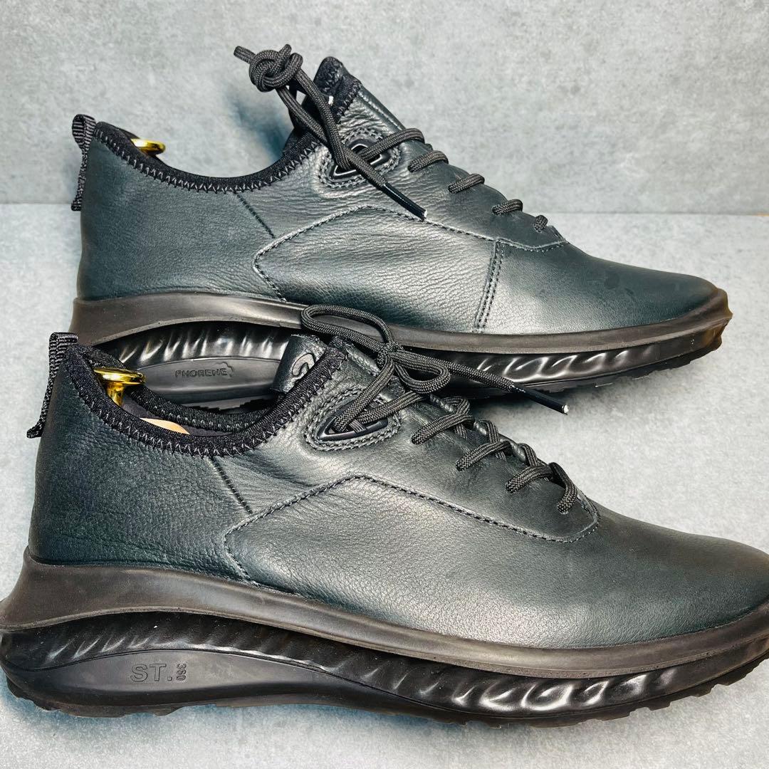 【極美品✨】ecco ST360 レザースニーカー