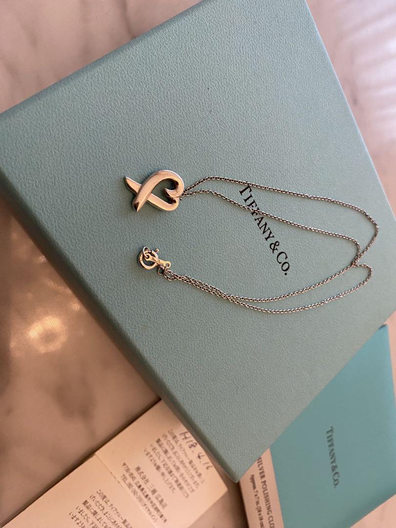 Tiffany & Co. ティファニー ラビングハートネックレス　シルバー