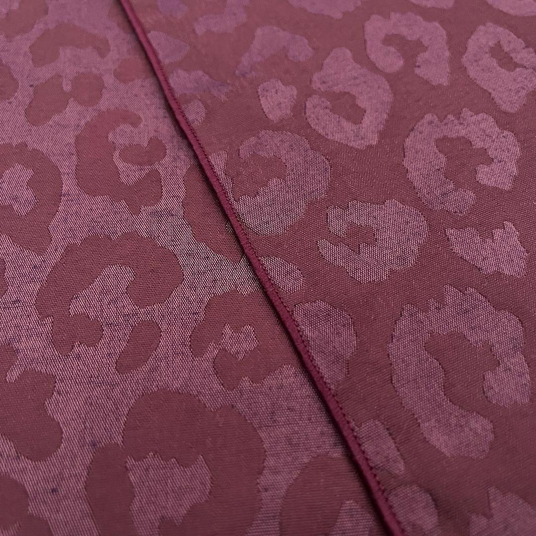 兵児帯 大人のへこ帯 ヒョウ柄 豹柄 ワイン レオパード ボルドー えんじ