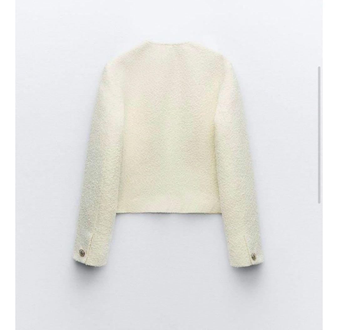 【新品タグ付き】ZARA ショートテクスチャー ジャケット