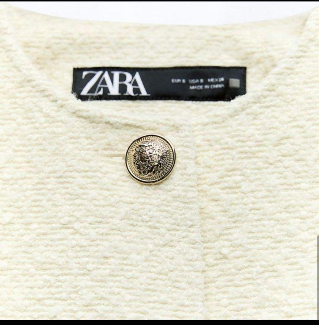【新品タグ付き】ZARA ショートテクスチャー ジャケット