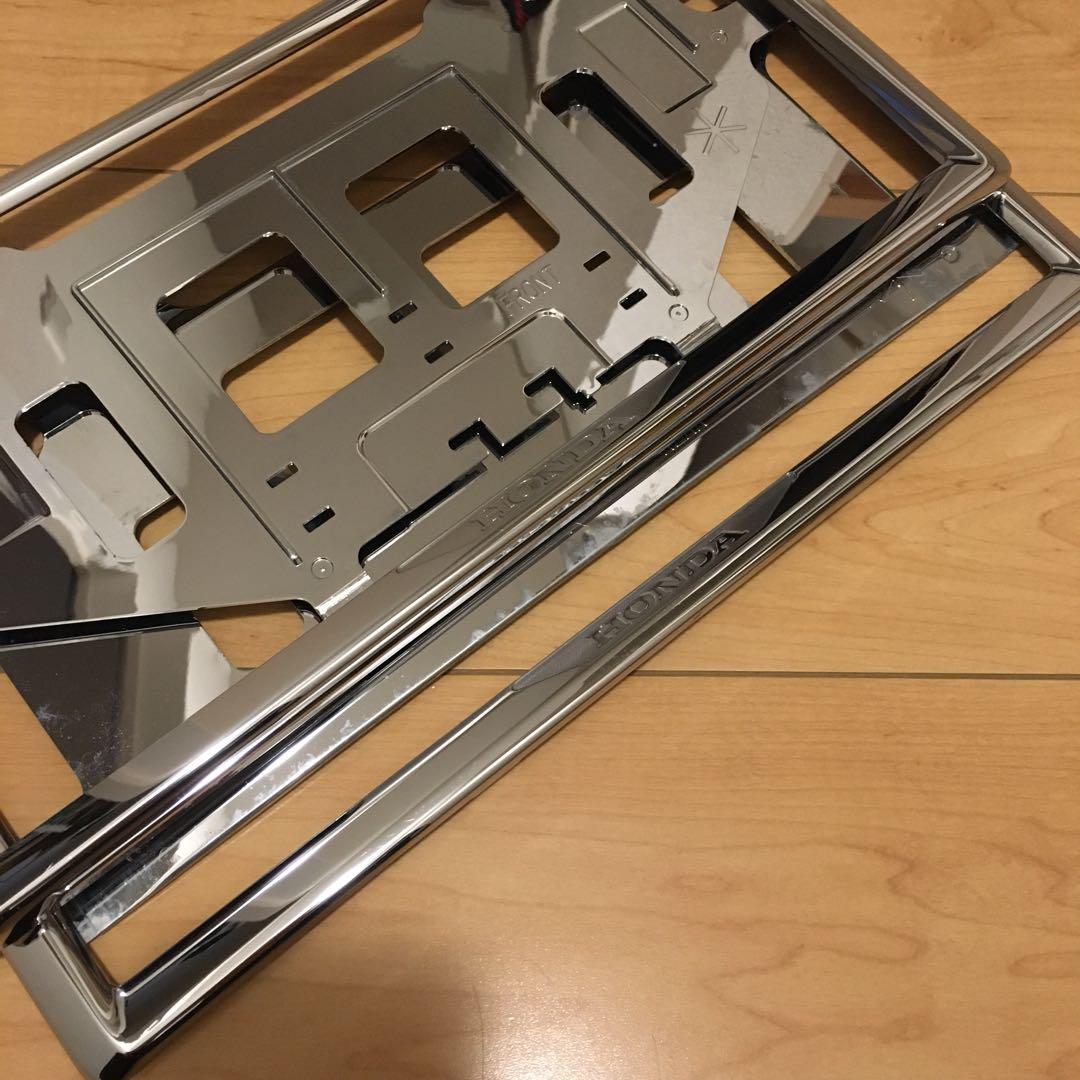 【現行型】ホンダ純正　ナンバーフレーム　フロント　リア　HONDA 美品