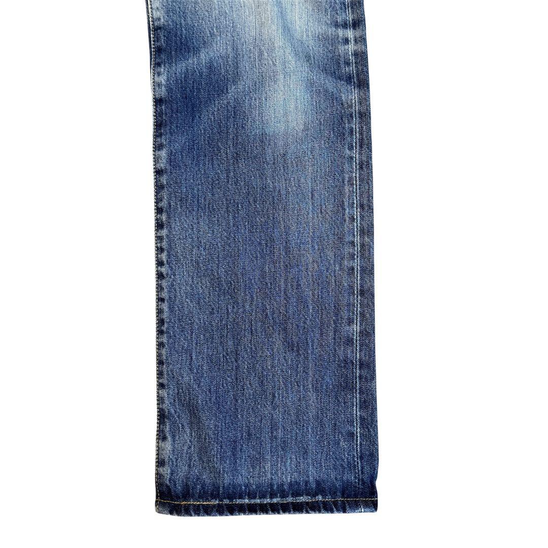 LeVI'sリーバイス 501 ダメージデニムフィリピン製 ひげ デニム