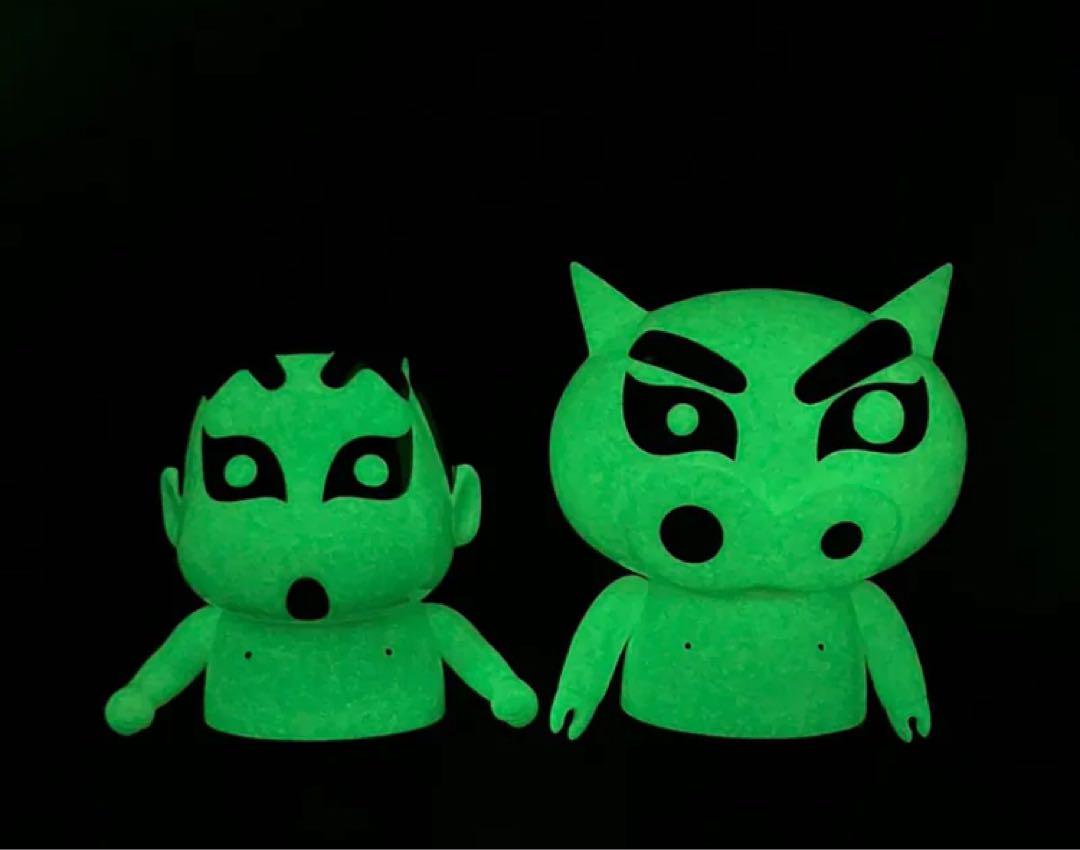クレヨンしんちゃん PUNK DRUNKERS アイツぶりぶり 蓄光 ソフビ