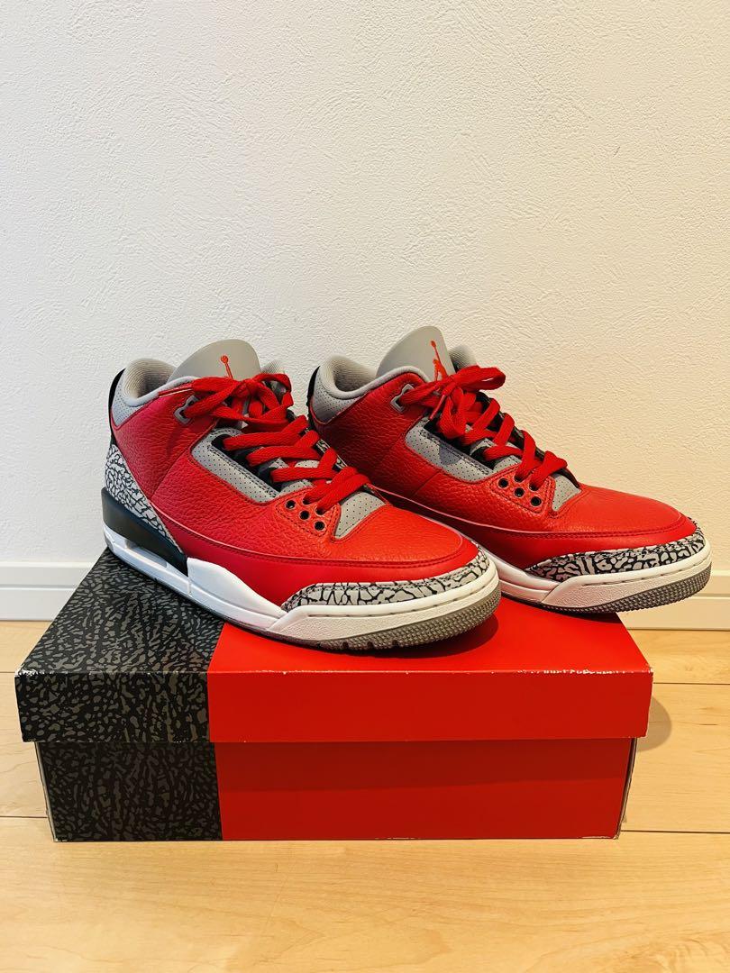 Air Jordan 3 ユナイトファイヤーレッド 28cm Nike Air Jordan 3 Retro SE 