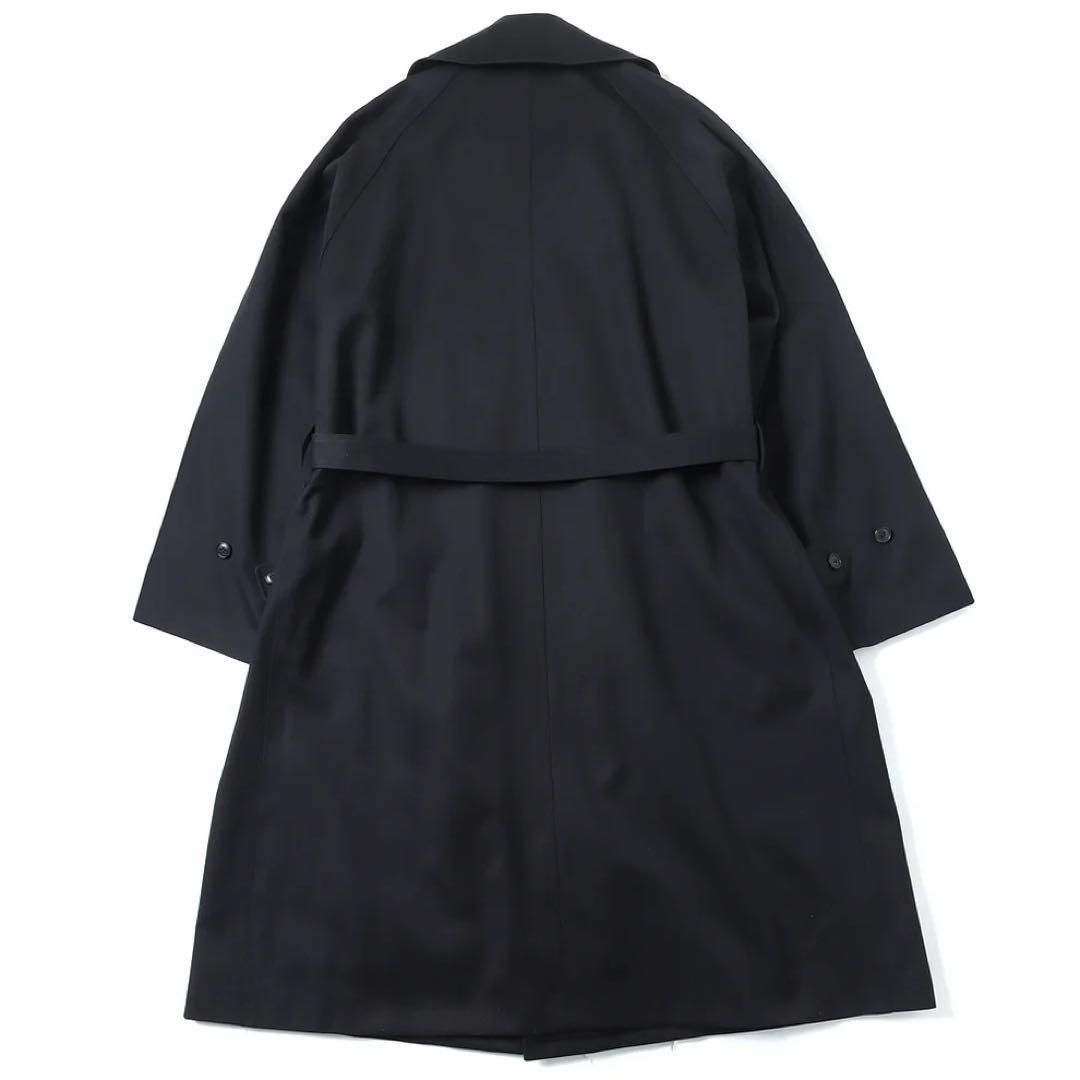 COMOLI コットンギャバ タイロッケンコートBLACK サイズ2