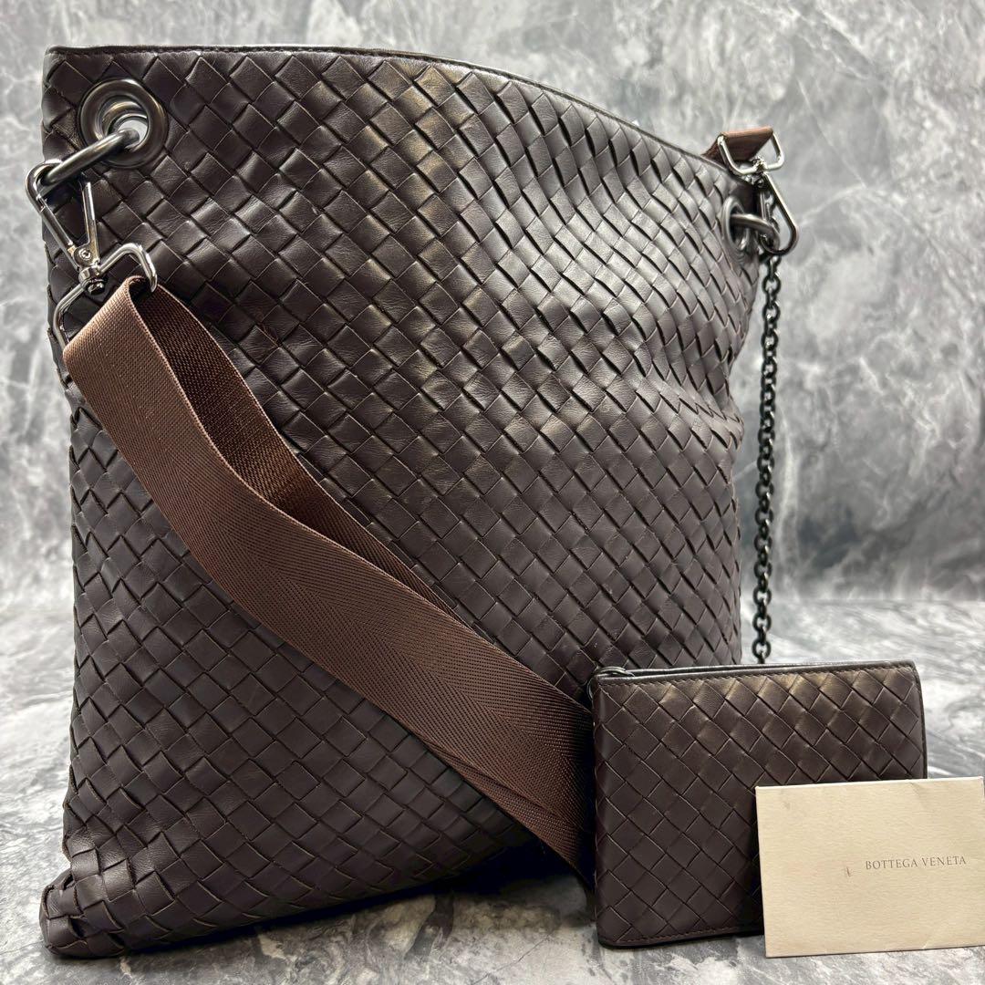 ボッテガヴェネタ イントレチャート ショルダーバッグ 財布付きBottega Veneta