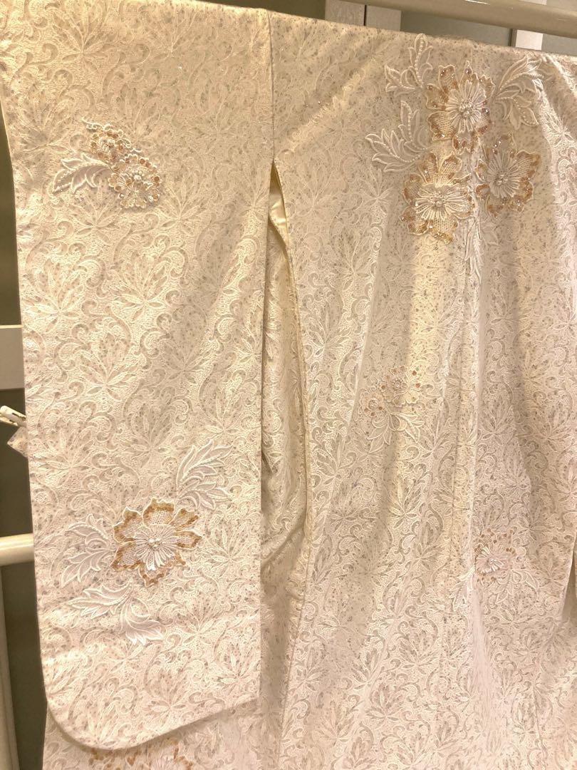 花嫁　スパンコール&ラメ洋風白無垢　美品