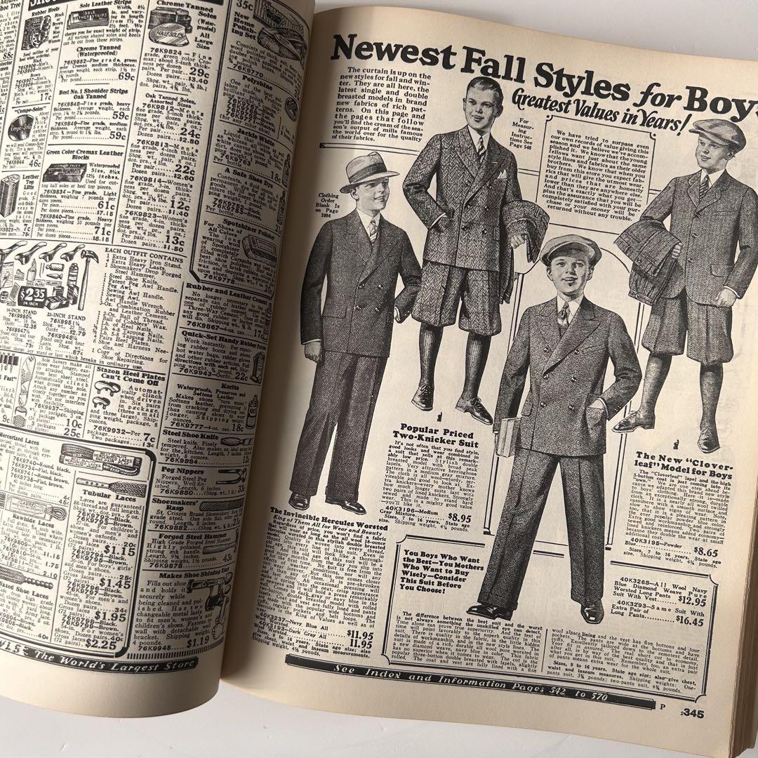 【アンティーク】シアーズ・ローバック カタログ 1912年 復刻版（英） Sears,Roebuck＆Co. 1908 （シアーズ・ローバック