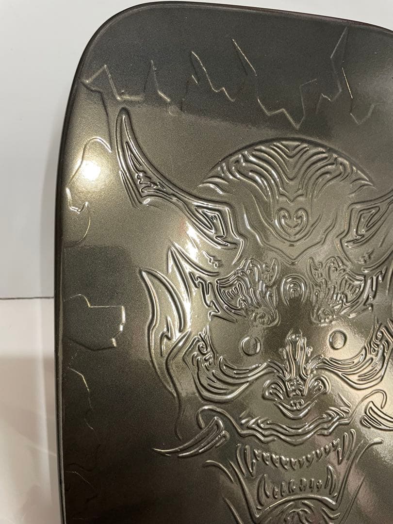 3Dペイント般若エンボスダークゴールド