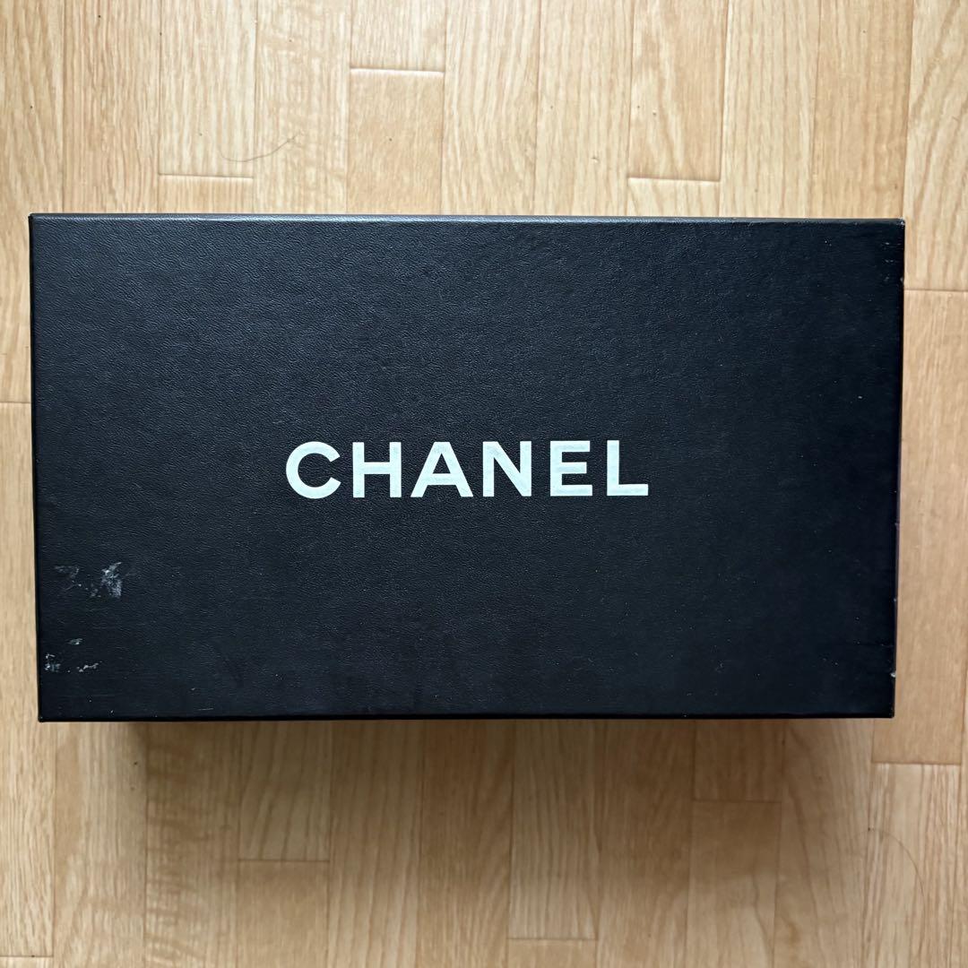 激レア【CHANEL シャネル】フラットシューズ 36.5 バイカラー