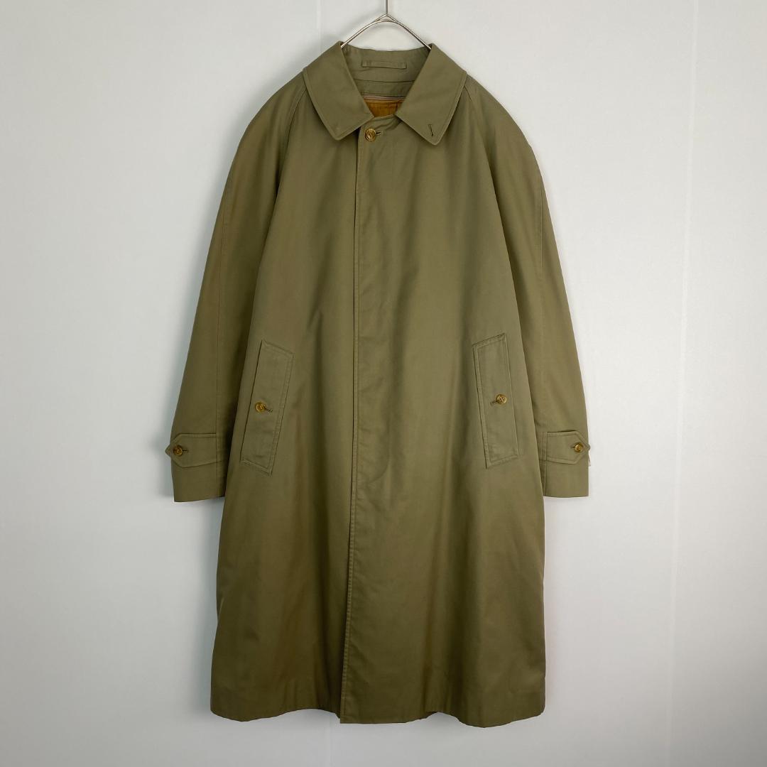 【良品】バーバリーズ・ステンカラーコート・ノバチェック・ベージュ・L相当 バーバリーズ ステンカラーコート ライナー付き ノバチェック
