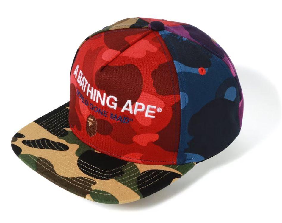 新品 BAPE MIX CAMO CRAZY SNAP BACK CAP