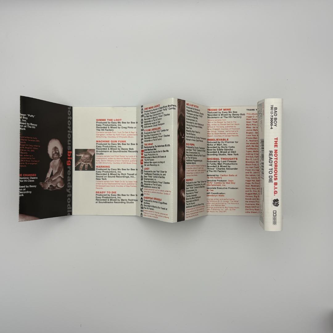 本物100%! カセット The Notorious B.I.G. | Ready To Die目立った傷や汚れなし 人気アイテムはお早めに