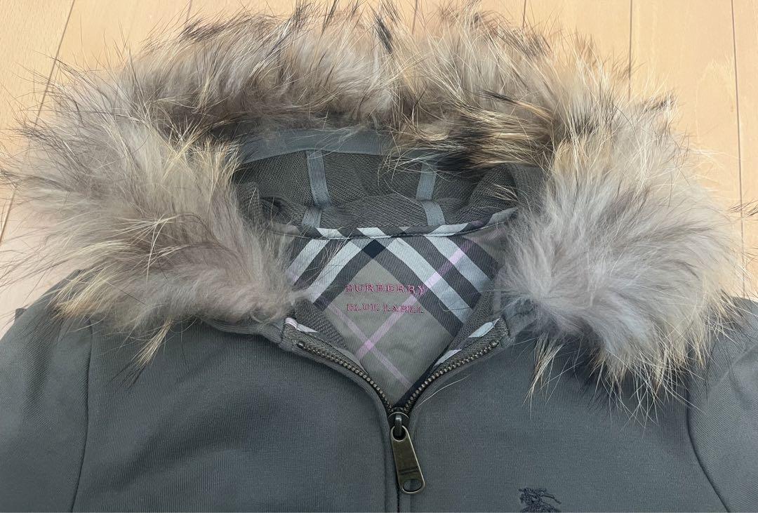 希少✨極美品✨バーバリーブルーレーベル ラクーンファー