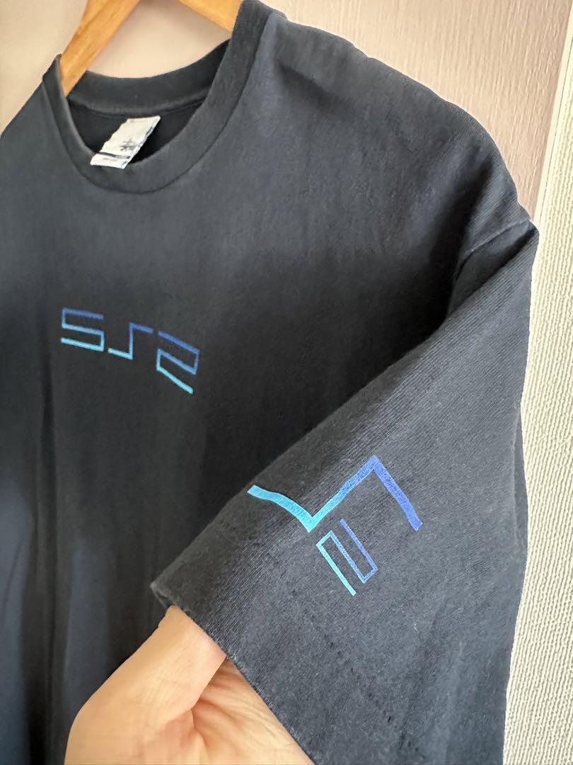 OLD STUSSY PS2 パロディTシャツ プレステ2 ネイビー L メンズ